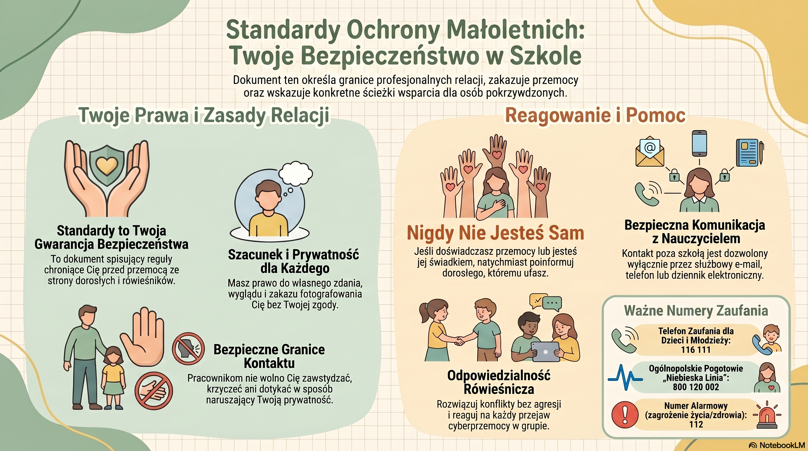 Skr&oacute;cone standardy małoletnich